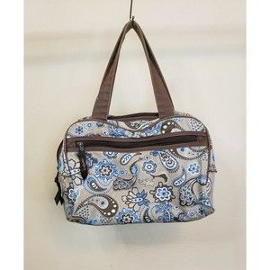 Thirty-One Peacock Paisley Small Travel Tote